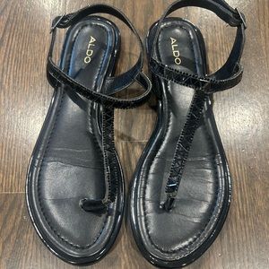 ALDO black gladiator sandals
